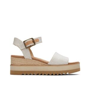 Toms Cream Platform Sandals